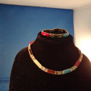 Vintage Matching Necklace and Bracelet set